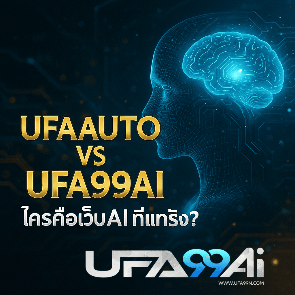 ufa99ai vs ufaauto | เปรียบเทียบระบบ AI อัจฉริยะของเว็บเดิมพัน ufa99auto ตัวจริงในปี 2025 พร้อมภาพสมองดิจิทัลล้ำยุค